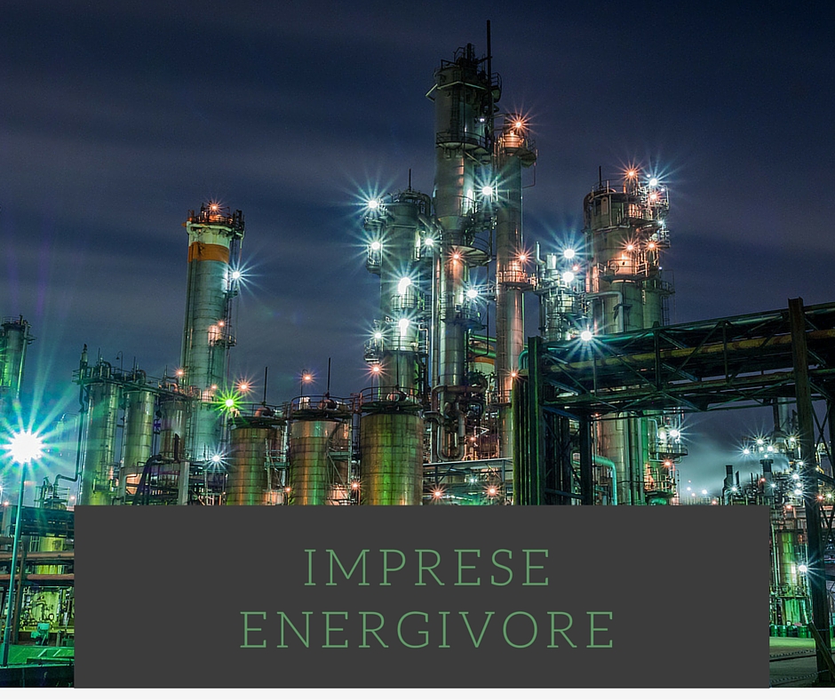 Le imprese energivore